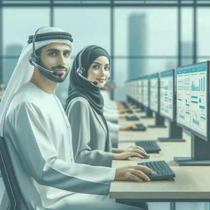 صورة إدارة مراكز الاتصال